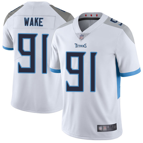 Tennessee Titans Limited White Men Cameron Wake Road Jersey NFL Football #91 Vapor Untouchable->tennessee titans->NFL Jersey